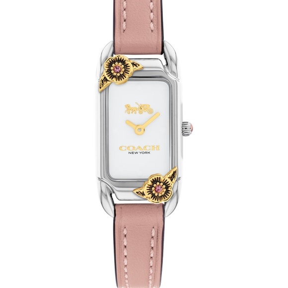 COACH Cadie blush leather strap blush watch NWT - Picture 6 of 10